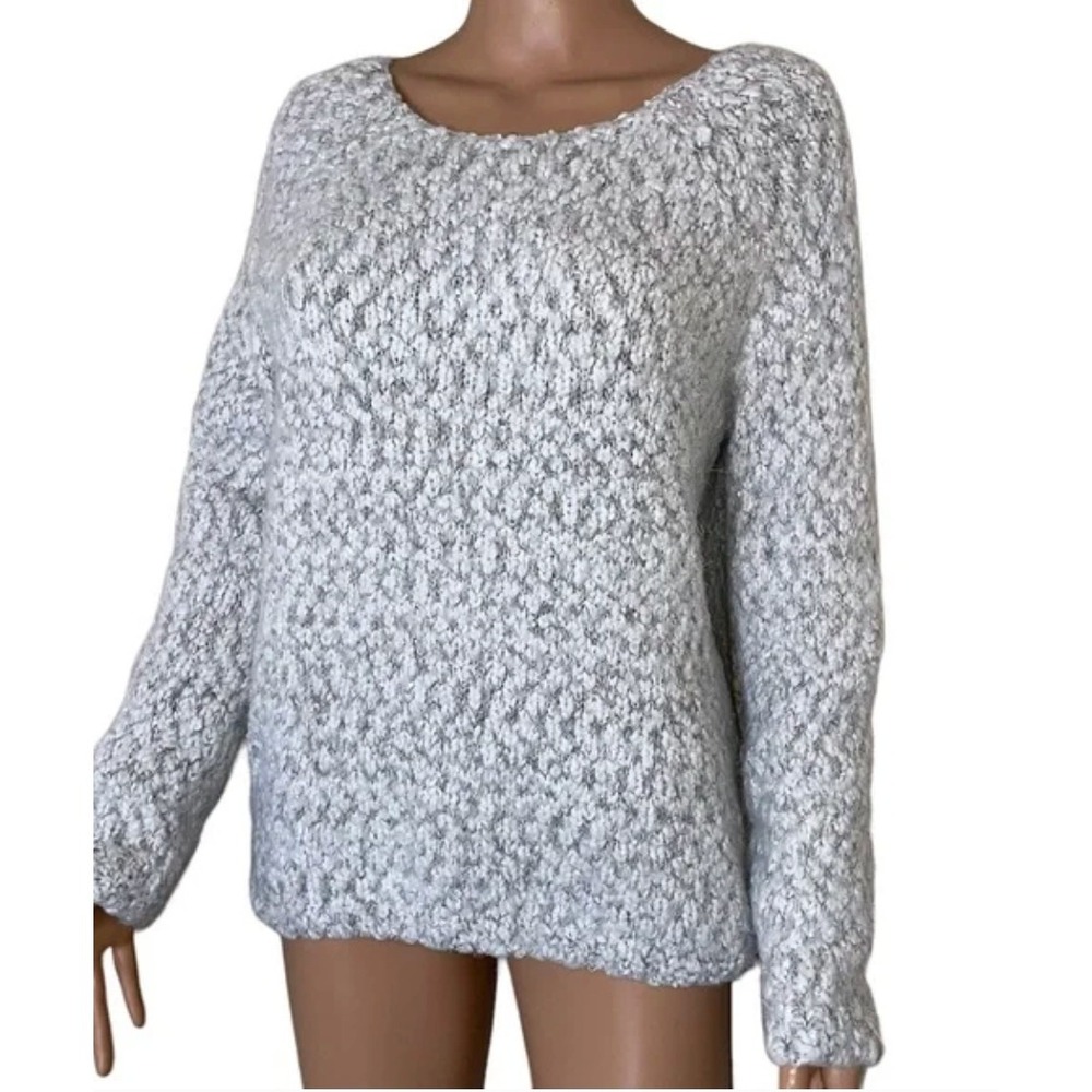 Buffalo David Bitton Womens Gray‎ White Speckled Knit Sweater Size S P